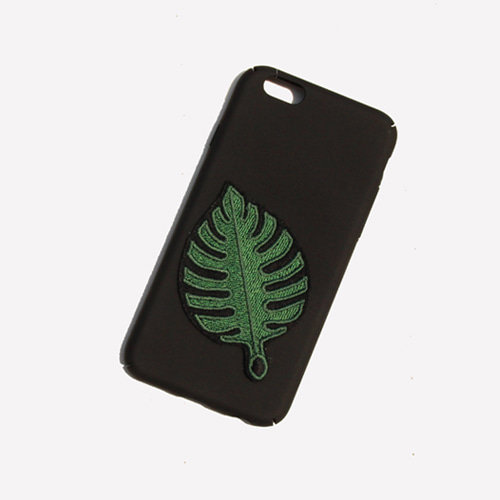 [러쉬오프] Green Leaf Patch Phonecase/그린리프 패치 아이폰케이스