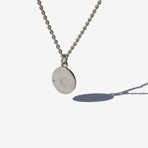 [러쉬오프] Vintage Medal Silver Necklace/빈티지메달 실버목걸이(925은도금)