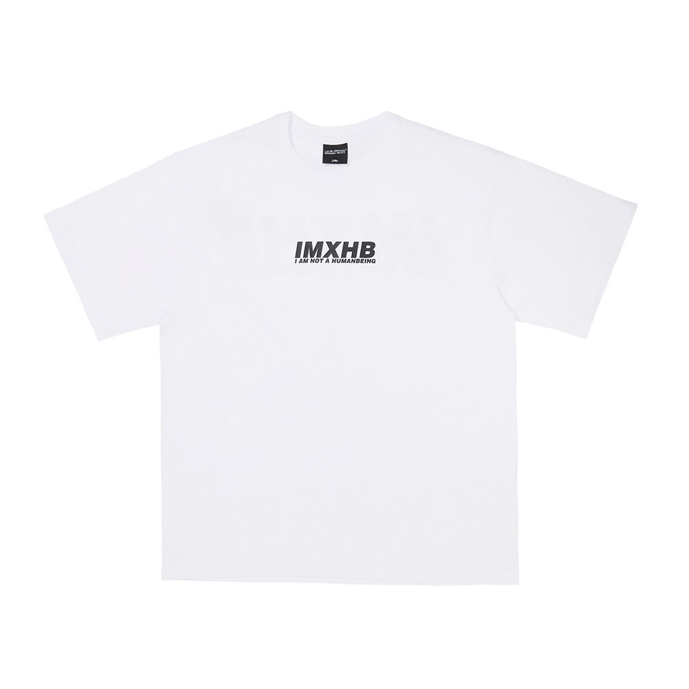 [아임낫어휴먼비잉] Word Short Sleeve T-Shirt - WHITE
