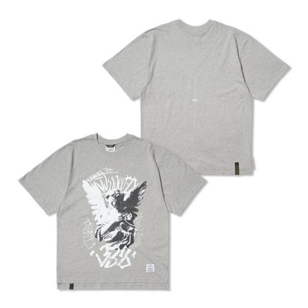 [스티그마]  Angel Oversized Short Sleeves T-Shirts Gray