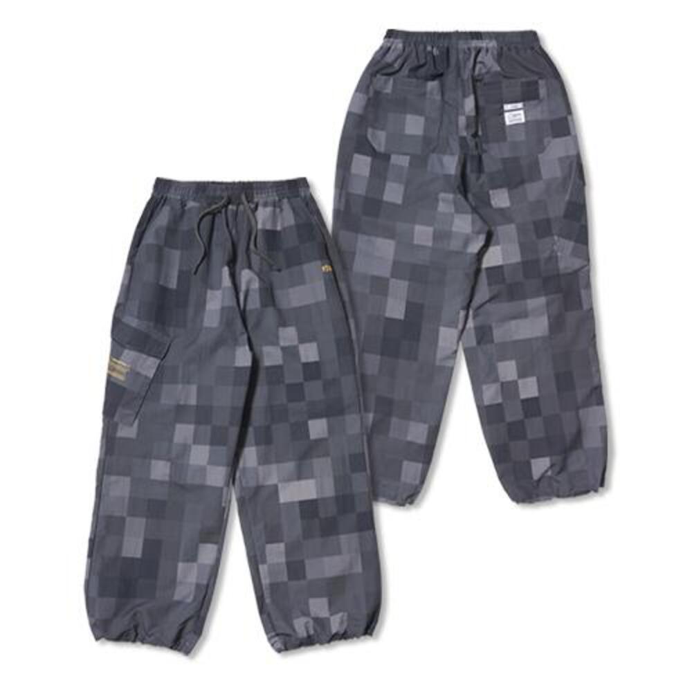 [스티그마]  Square Camouflage Super Wide Jogger Pants Gray