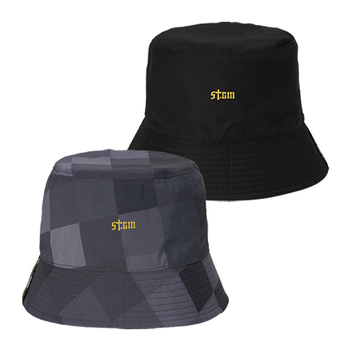 [스티그마]  Square Camouflage Reversible Bucket Hat Gray