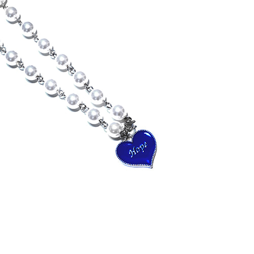 [하와] Hope heart pearl necklace