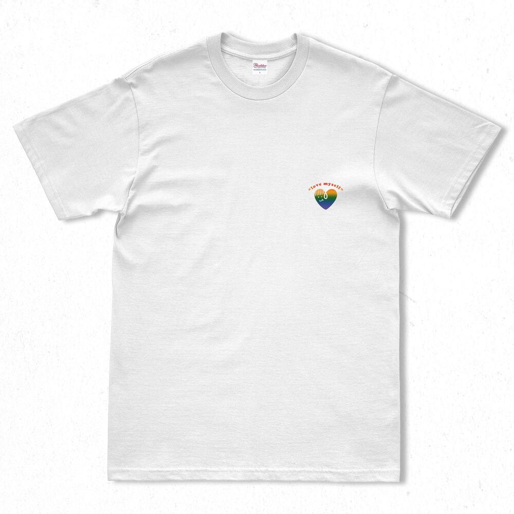 [키매]  colorful heart half t-shirt