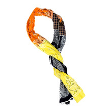 [크루치] Paisley x 3 Scarf - (yellow,orange,navy)