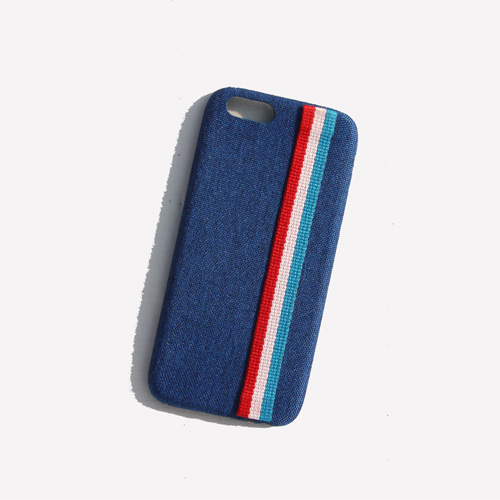 [러쉬오프] 3Colors Stripe Blue Phonecase/ 3색 스트라이프 블루 아이폰케이스