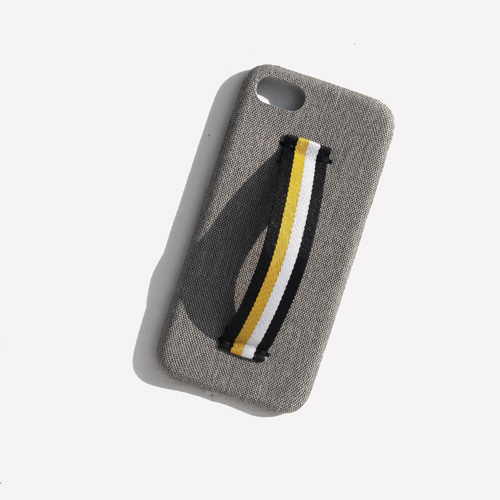 [러쉬오프] Stripe Holding Belt Phonecase- Gray/스트라이프 홀딩벨트 아이폰케이스-그레이