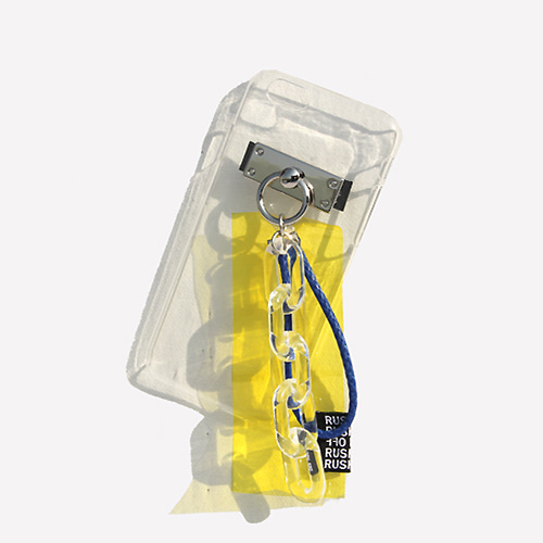 [러쉬오프] Kitsch Yellow Keyring Phonecase/ 키치옐로우 키링 아이폰케이스