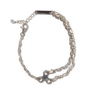 [크루치] chain 3 bracelet (silver)