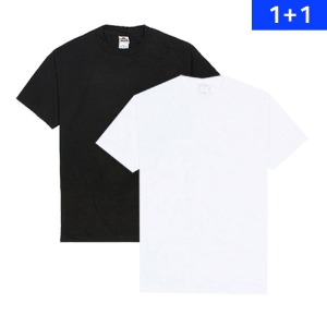 [트리플에이] AAA (1301)Adult Short Sleeve Tee - Black,White 1+1