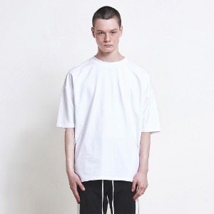 [박서준 착용] [디프리크] Oversized Basic T-Shirt - White