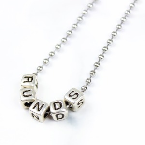 [런디에스] logo ballchain necklace