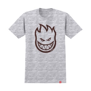 [스핏파이어] BIGHEAD S/S T-Shirt - ASH HEATHER/DK RED 51010001GU
