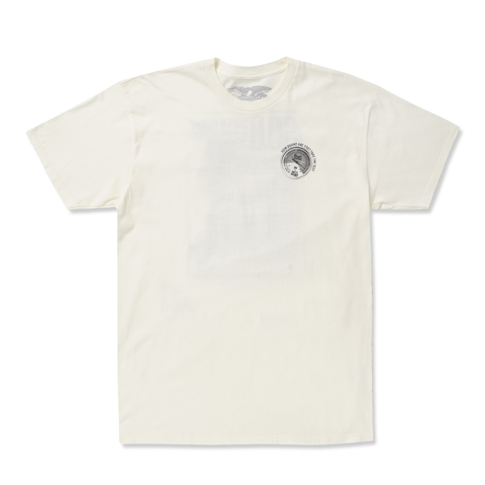 [안티히어로] SUPERBURN S/S T-Shirt - CREME / BLACK Prints 51020375