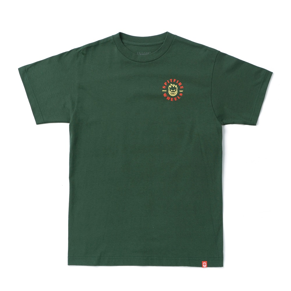 [스핏파이어] BIGHEAD CLASSIC S/S T-Shirt - FORREST GREEN/RED &amp; YELLOW 51010482R