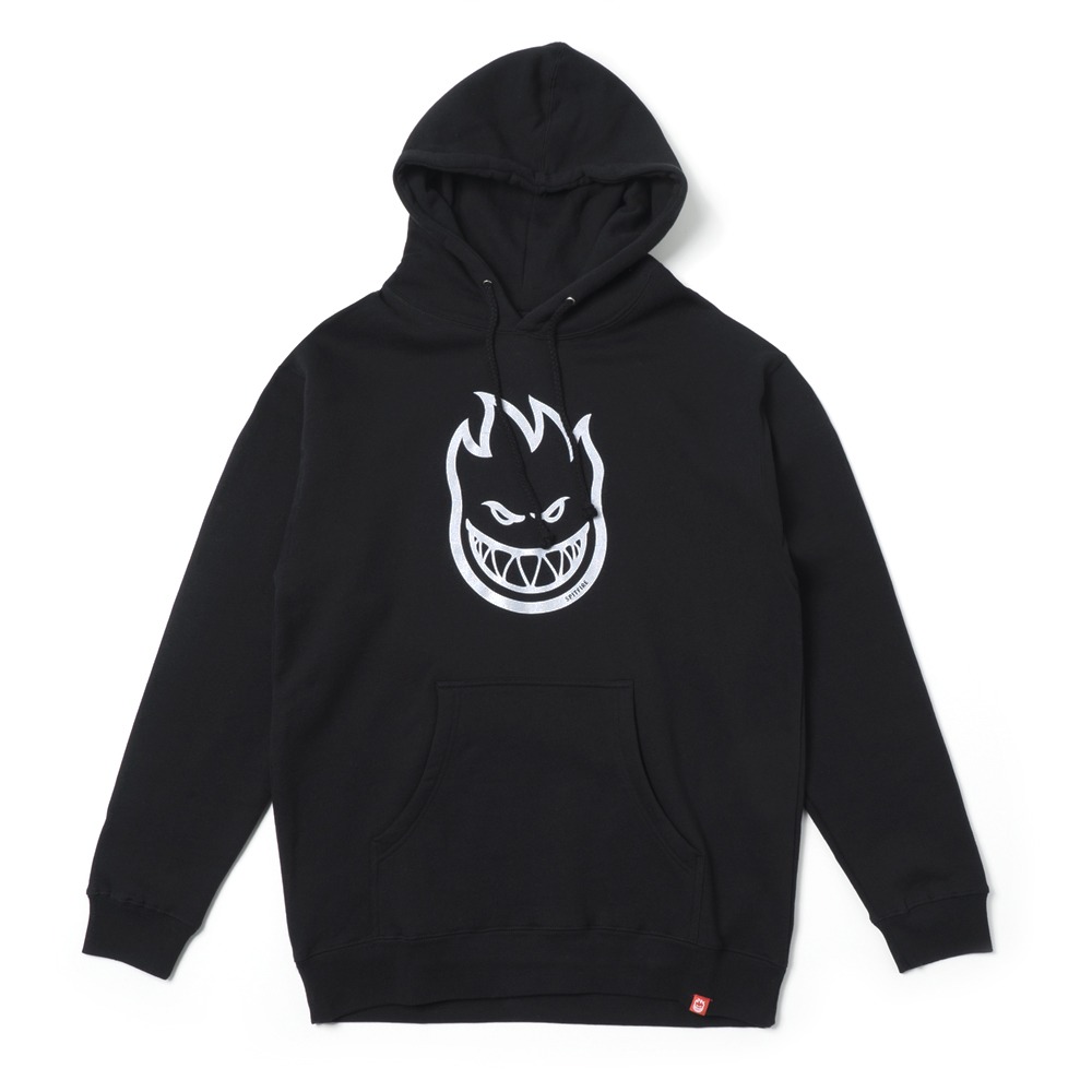 [스핏파이어] BIGHEAD Pullover Hooded Sweatshirt - BLACK/SLIVER FLECK 53110020BF