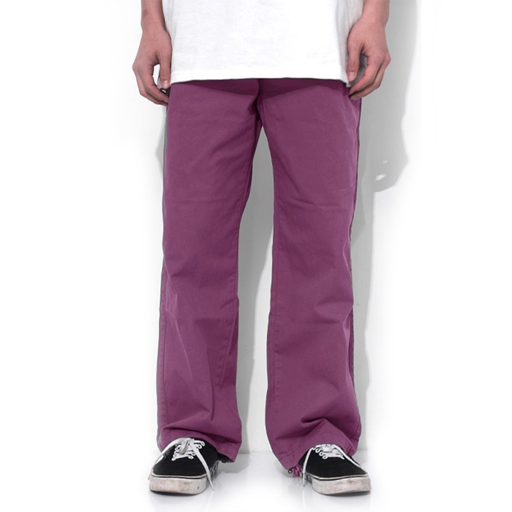 [큐티에잇] WA Cotton Wide Banding Pant (Purple)