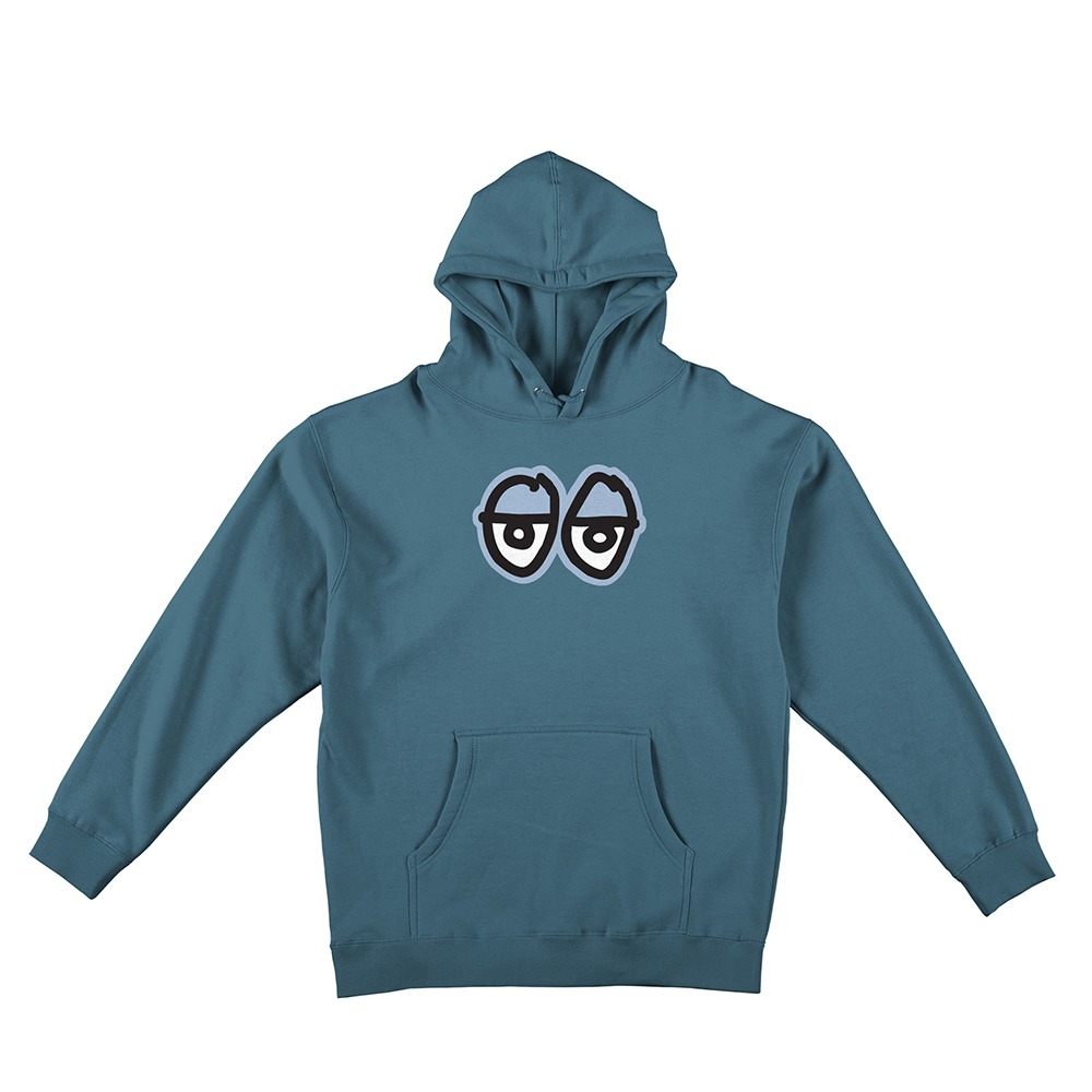 [크루키드] EYES LG Pullover Hooded Sweatshirt - SLATE BLUE (LT. BLUE Print) 53123114G