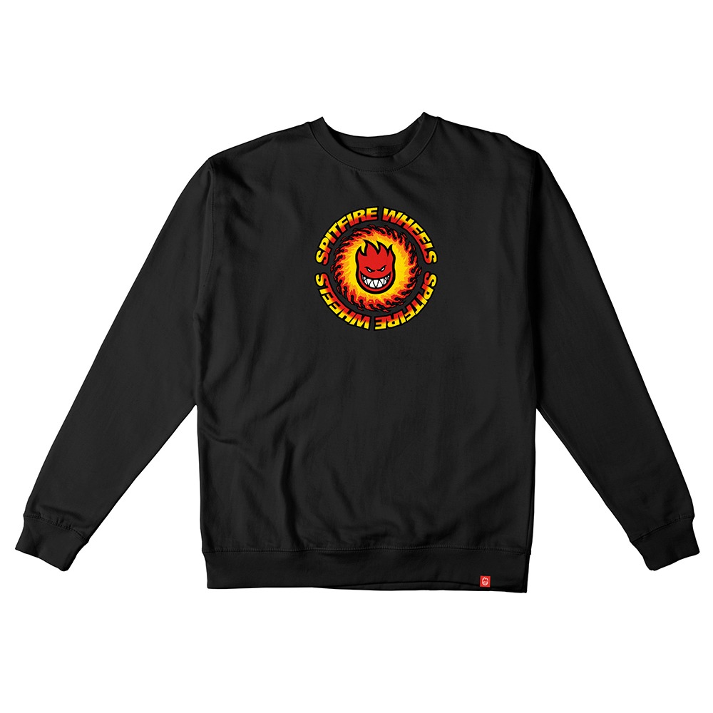 [스핏파이어] OG FIREBALL Crewneck Sweatshirt - BLACK (RED/YELLOW/ORANGE Print) 53010109