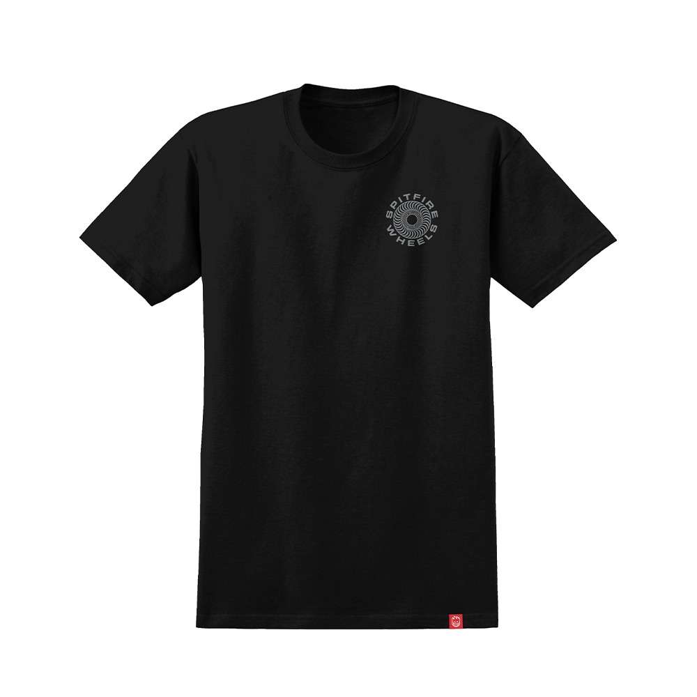 [스핏파이어] CLASSIC 87 SWIRL S/S T-Shirt - BLACK (SILVER FLECK Print) 51010238BL
