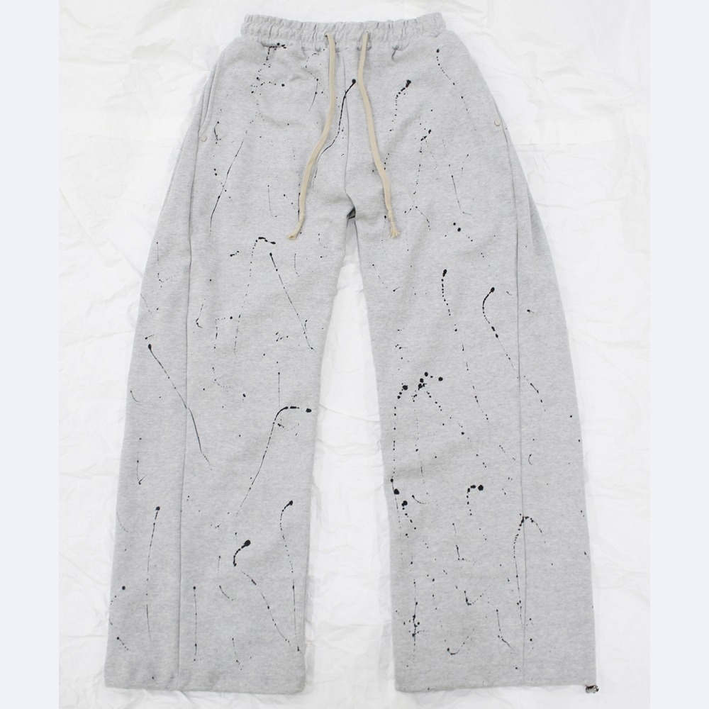 [런디에스] painting side tuck string sweat pants