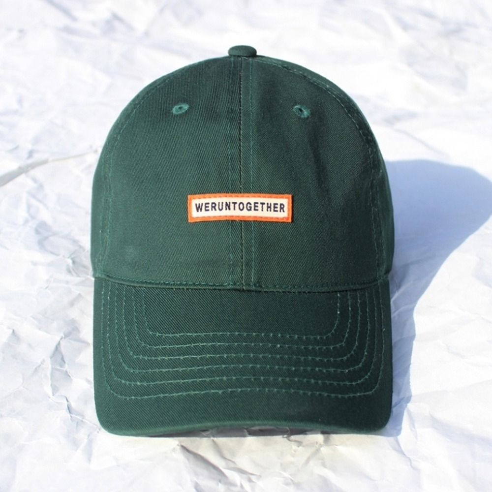 [런디에스] slogan cap (dark green)