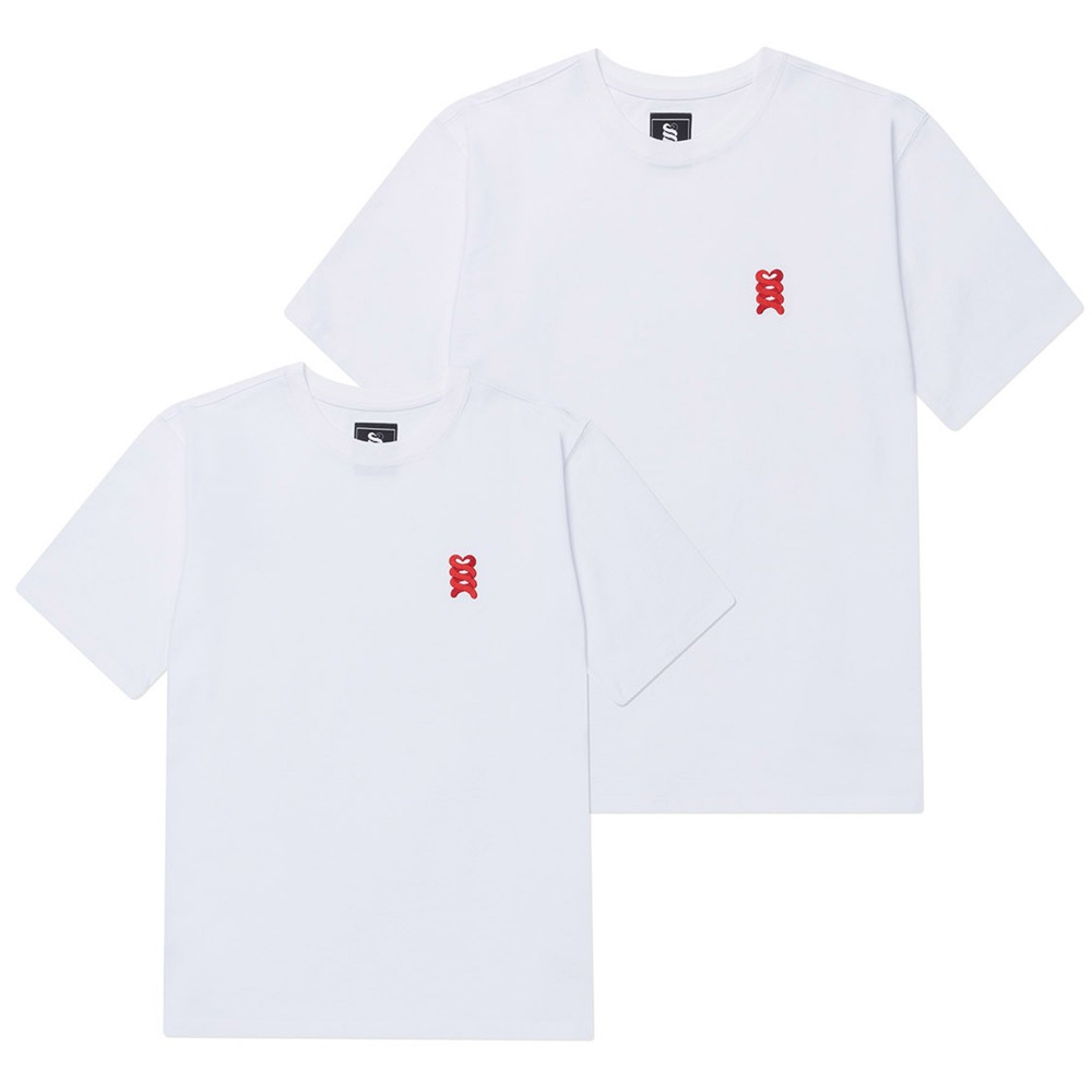LOGO embroidery T-shirt (레드로고/레드)