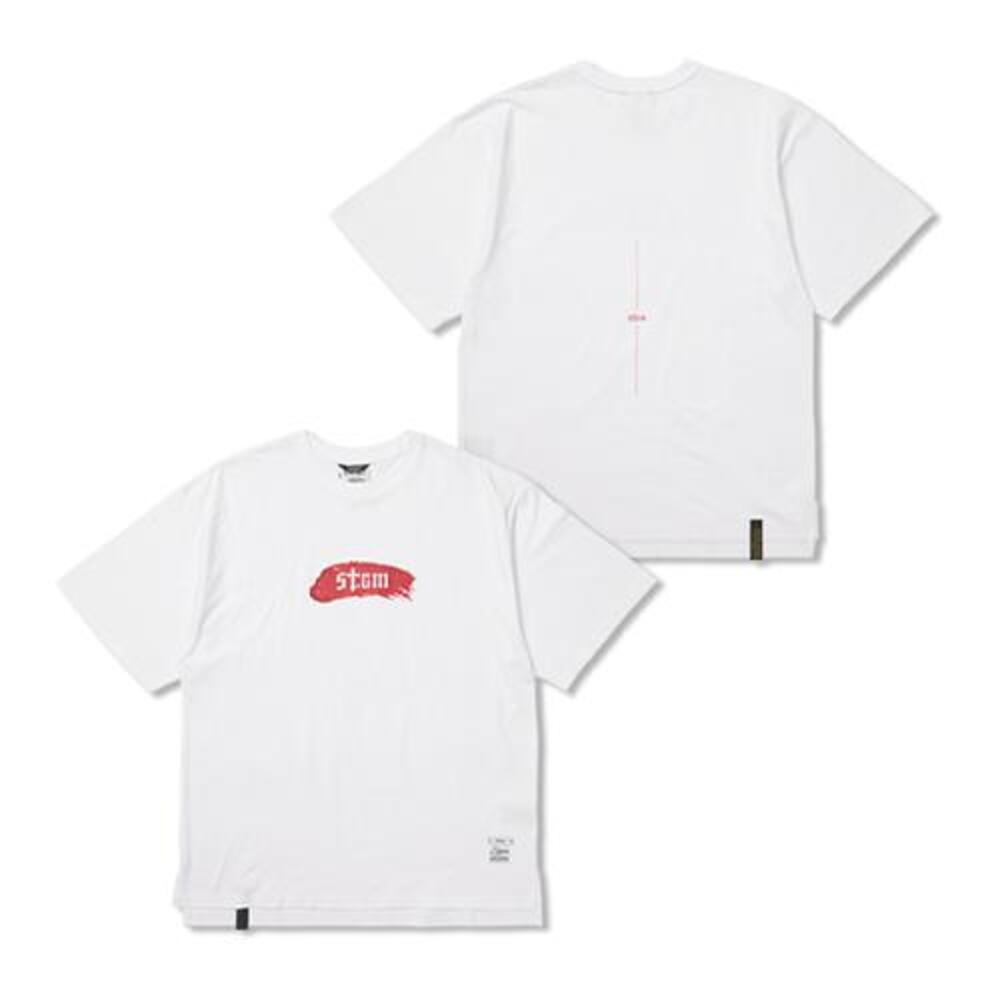 [스티그마]  STGM Paint Oversized Short Sleeves T-Shirts White