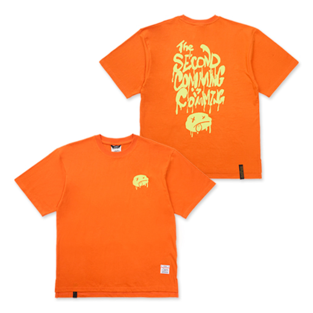 [스티그마] Second Coming Oversized Short Sleeves T-Shirts - Orange
